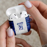 Custom New Zealand Aotearoa AirPods Case Purple Maori Paua Shell Indigenous - Polynesian Pride