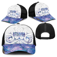 New Zealand Aotearoa Baseball Net Cap Purple Maori Papua Shell Indigenous - Polynesian Pride