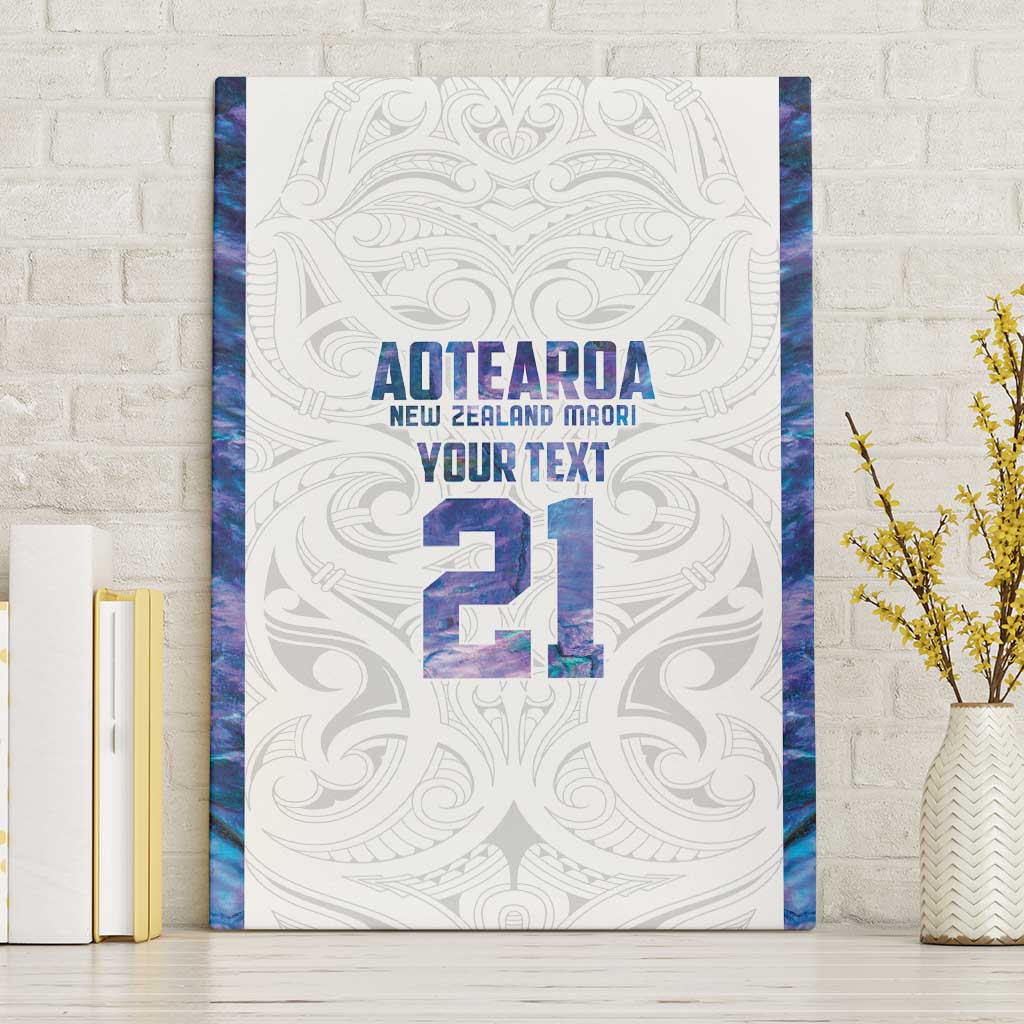 Custom New Zealand Aotearoa Canvas Wall Art Purple Maori Paua Shell Indigenous - Polynesian Pride