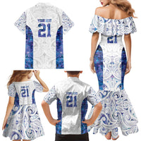 Custom New Zealand Aotearoa Family Matching Mermaid Dress and Hawaiian Shirt Purple Maori Paua Shell Indigenous - Polynesian Pride