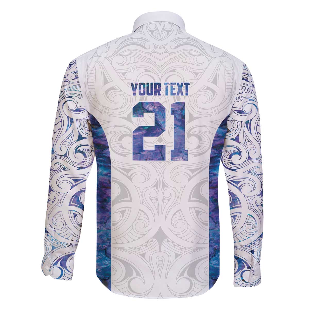 Custom New Zealand Aotearoa Family Matching Off The Shoulder Long Sleeve Dress and Hawaiian Shirt Purple Maori Paua Shell Indigenous - Polynesian Pride