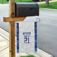 Custom New Zealand Aotearoa Garden Flag Purple Maori Paua Shell Indigenous - Polynesian Pride