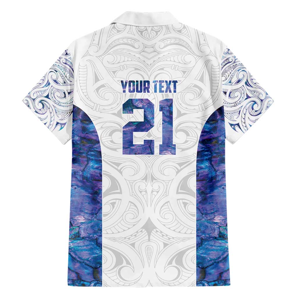 Custom New Zealand Aotearoa Hawaiian Shirt Purple Maori Paua Shell Indigenous - Polynesian Pride