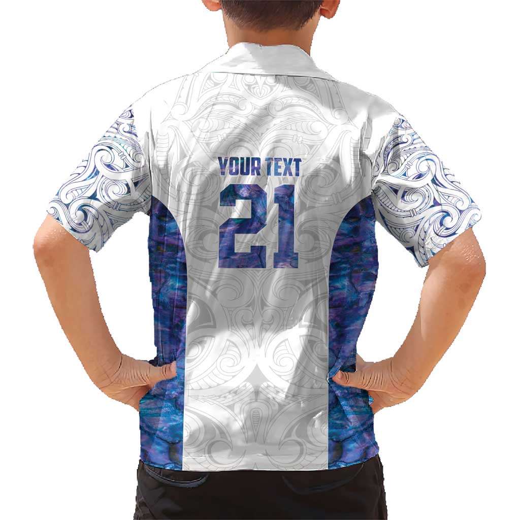 Custom New Zealand Aotearoa Hawaiian Shirt Purple Maori Paua Shell Indigenous - Polynesian Pride