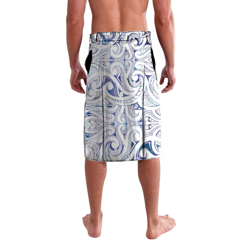 Custom New Zealand Aotearoa Lavalava Purple Maori Paua Shell Indigenous - Polynesian Pride