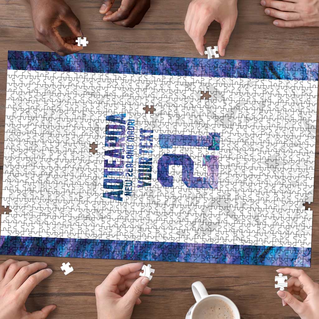 Custom New Zealand Aotearoa Puzzle Purple Maori Paua Shell Indigenous - Polynesian Pride