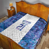 Custom New Zealand Aotearoa Quilt Purple Maori Paua Shell Indigenous - Polynesian Pride