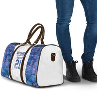 Custom New Zealand Aotearoa Travel Bag Purple Maori Paua Shell Indigenous - Polynesian Pride