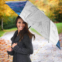 Custom New Zealand Aotearoa Umbrella Purple Maori Paua Shell Indigenous - Polynesian Pride