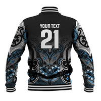 World Cricket Custom New Zealand Baseball Jacket Kia kaha nga Potae Pango LT9 - Polynesian Pride