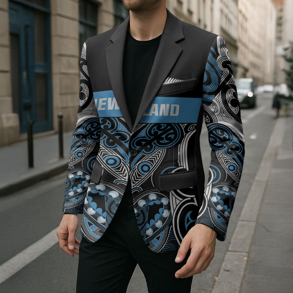 World Cricket Custom New Zealand Blazer Kia kaha nga Potae Pango LT9 - Polynesian Pride