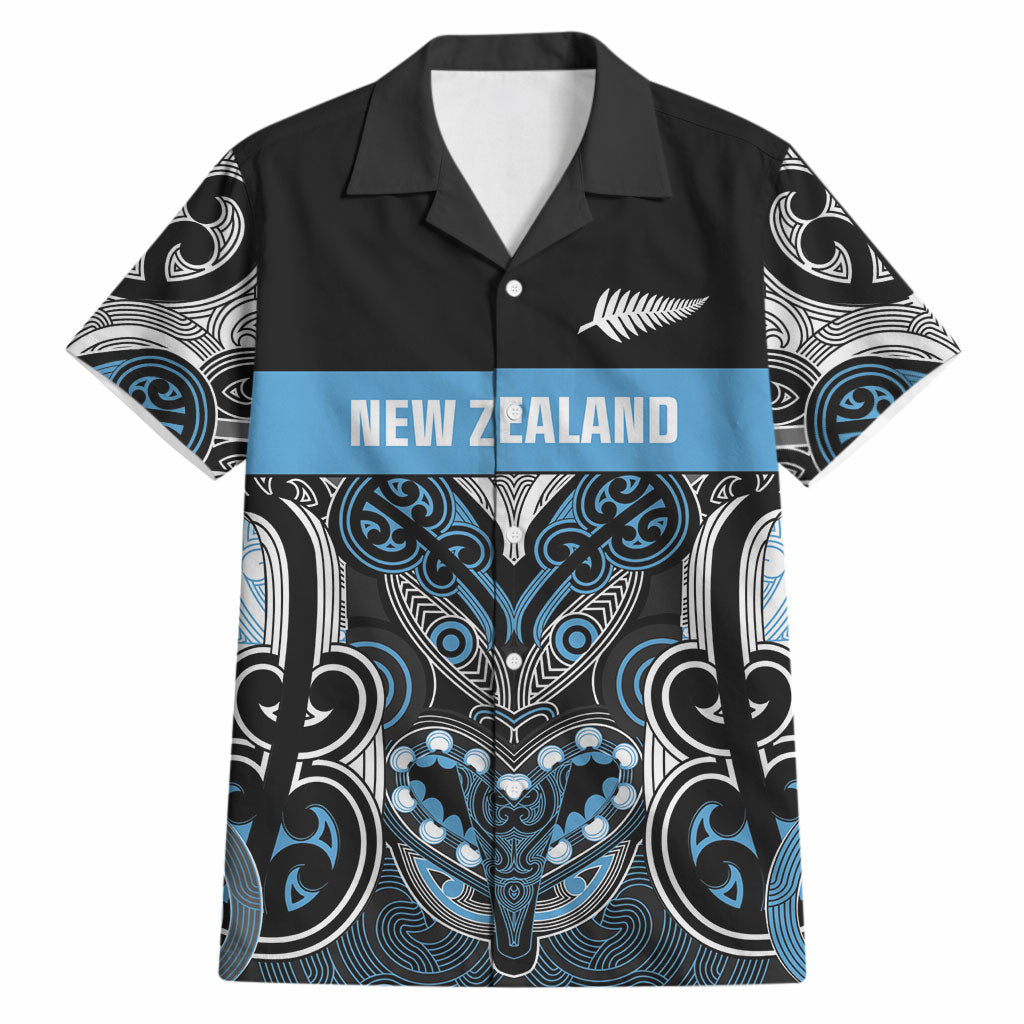 World Cricket Custom New Zealand Hawaiian Shirt Kia kaha nga Potae Pango