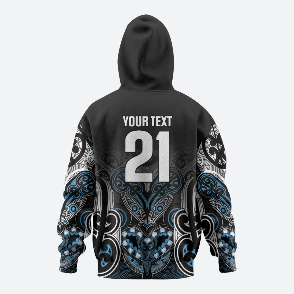 World Cricket Custom New Zealand Hoodie Kia kaha nga Potae Pango LT9 - Polynesian Pride