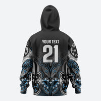 World Cricket Custom New Zealand Hoodie Kia kaha nga Potae Pango LT9 - Polynesian Pride