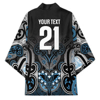 World Cricket Custom New Zealand Kimono Kia kaha nga Potae Pango LT9 - Polynesian Pride