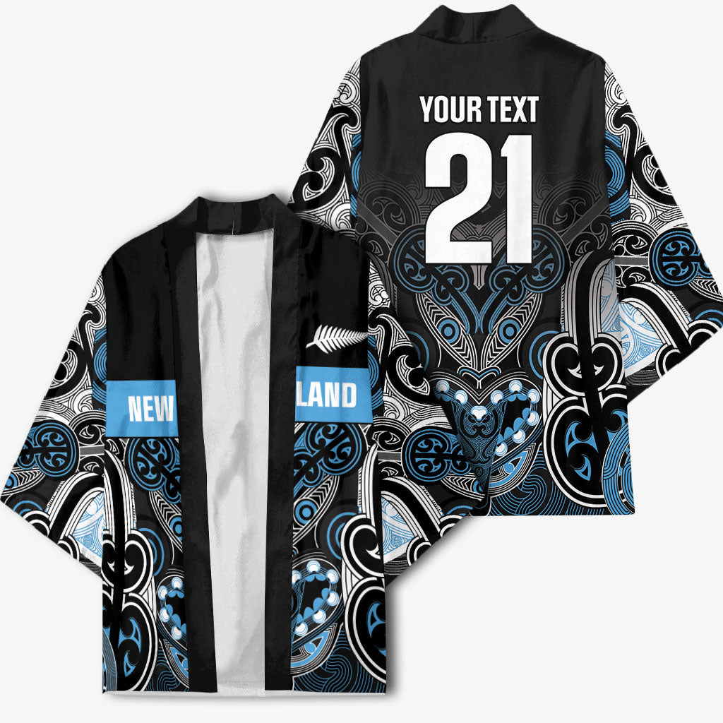 World Cricket Custom New Zealand Kimono Kia kaha nga Potae Pango LT9 - Polynesian Pride