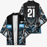 World Cricket Custom New Zealand Kimono Kia kaha nga Potae Pango LT9 - Polynesian Pride