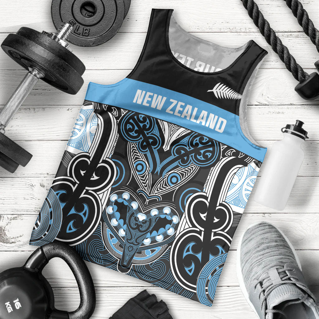 World Cricket Custom New Zealand Men Tank Top Kia kaha nga Potae Pango LT9 - Polynesian Pride