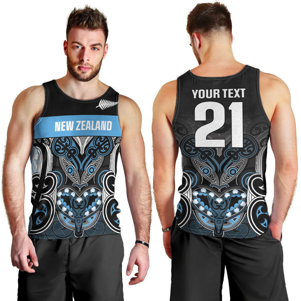 World Cricket Custom New Zealand Men Tank Top Kia kaha nga Potae Pango LT9 - Polynesian Pride