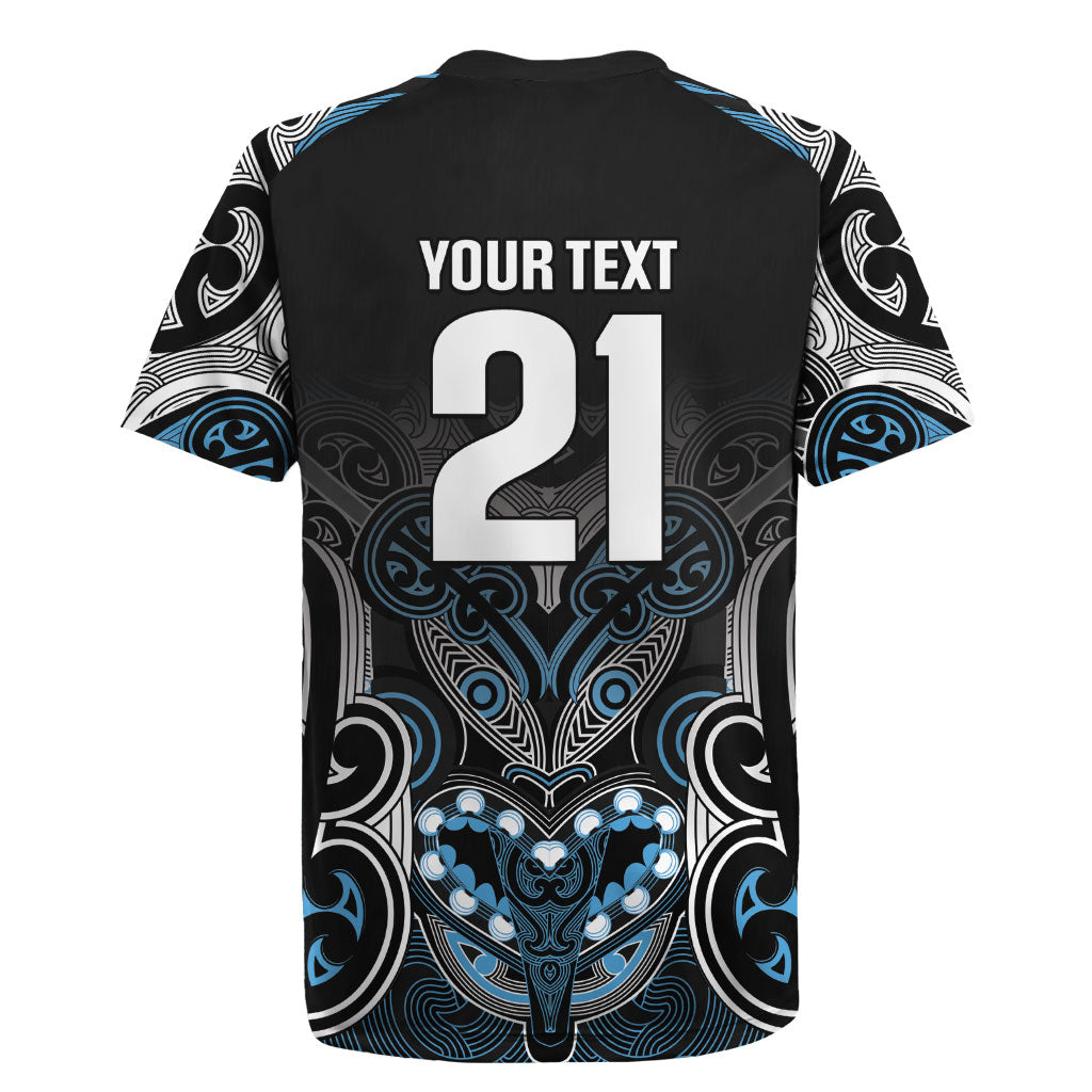 World Cricket Custom New Zealand Rugby Jersey Kia kaha nga Potae Pango LT9 - Polynesian Pride
