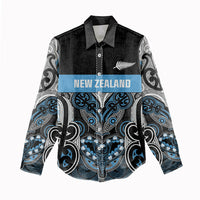 World Cricket Custom New Zealand Women Casual Shirt Kia kaha nga Potae Pango LT9 - Polynesian Pride