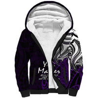 Your Matter Suicide Prevention Sherpa Hoodie Purple Polynesian Tribal LT9 Unisex Purple - Polynesian Pride