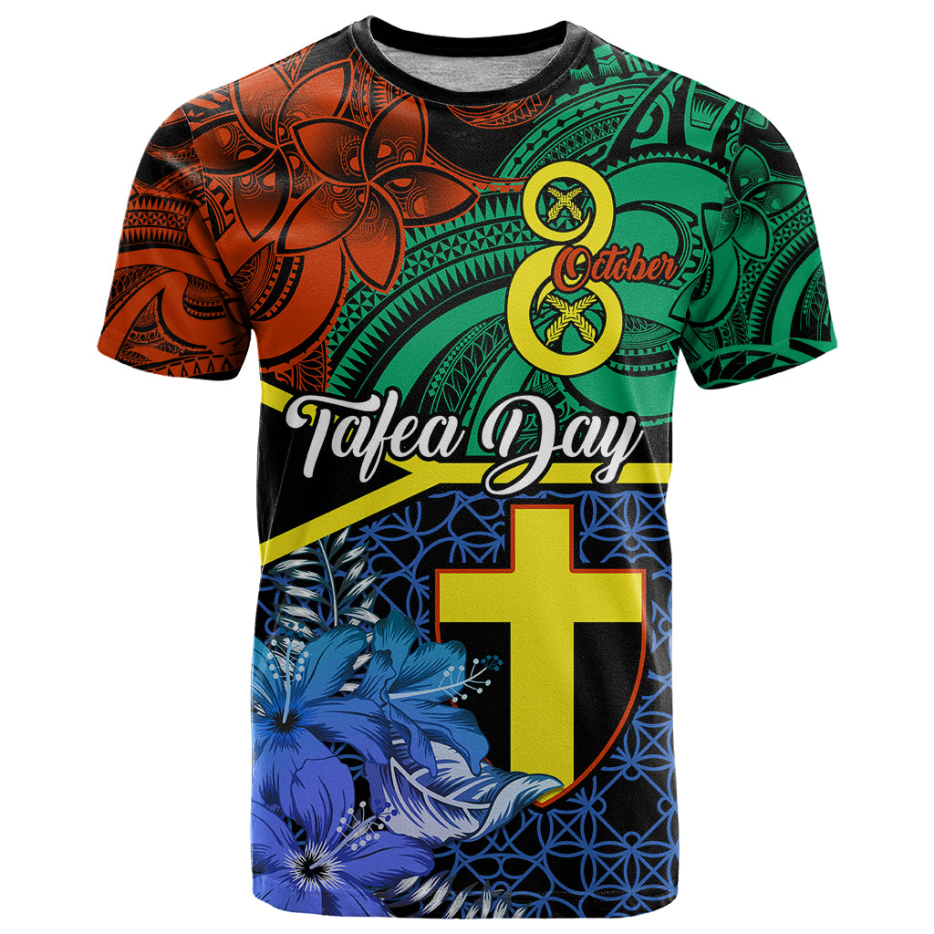 Personalised Tafea Day T Shirt Vanuatu Sand Drawing With Polynesian Pattern LT9 Blue - Polynesian Pride