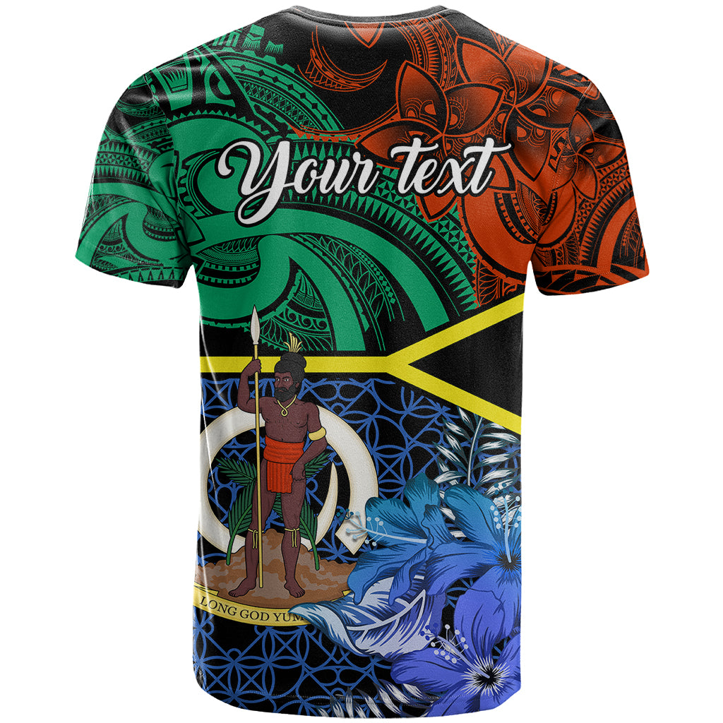 Personalised Tafea Day T Shirt Vanuatu Sand Drawing With Polynesian Pattern LT9 - Polynesian Pride