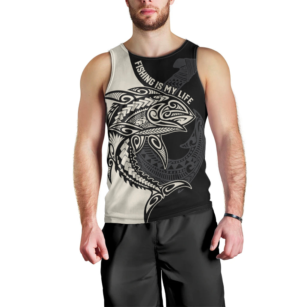 personalised-polynesia-fishing-men-tank-top-with-maori-hei-matau-fish-hook-gold-art