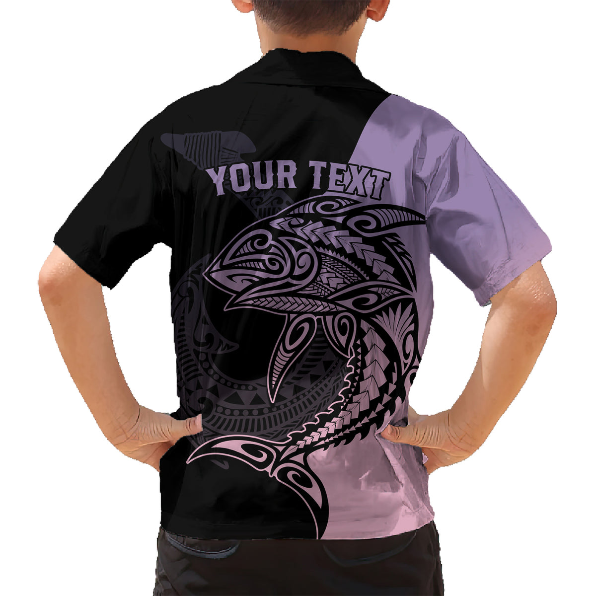 personalised-polynesia-fishing-kid-hawaiian-shirt-with-maori-hei-matau-fish-hook-pastel-art