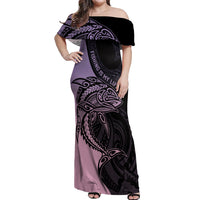 personalised-polynesia-fishing-off-shoulder-maxi-dress-with-maori-hei-matau-fish-hook-pastel-art