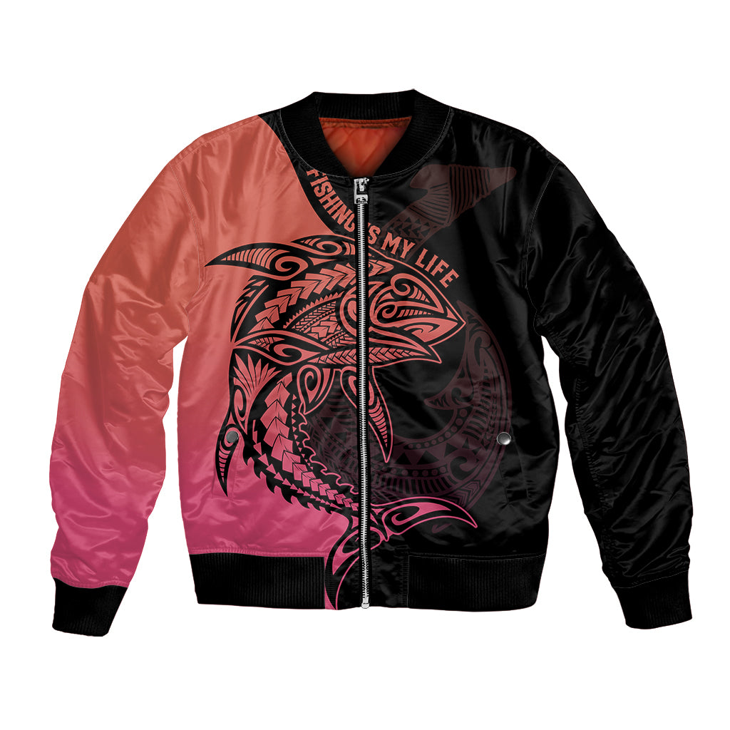 personalised-polynesia-fishing-bomber-jacket-with-maori-hei-matau-fish-hook-pink-art