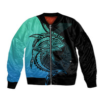 personalised-polynesia-fishing-bomber-jacket-with-maori-hei-matau-fish-hook-turquoise-art
