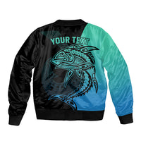 personalised-polynesia-fishing-bomber-jacket-with-maori-hei-matau-fish-hook-turquoise-art