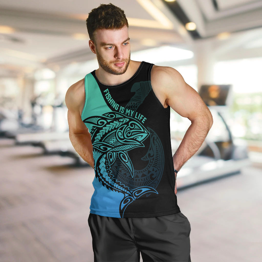 personalised-polynesia-fishing-men-tank-top-with-maori-hei-matau-fish-hook-turquoise-art