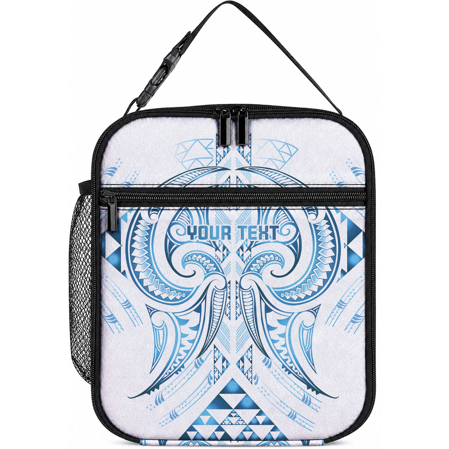 Maori Rugby Custom Ngaru Mangopare Lunch Bag Kahui Whetu Niho Taniwha Motif LT9 10.2 × 8.3 × 4.3 inch Galaxy - Polynesian Pride