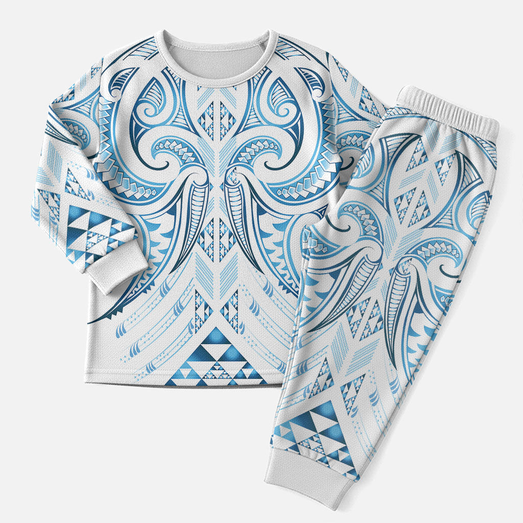 Maori Rugby Custom Ngaru Mangopare Christmas Pajama Set Kahui Whetu Niho Taniwha Motif LT9 Men Galaxy - Polynesian Pride