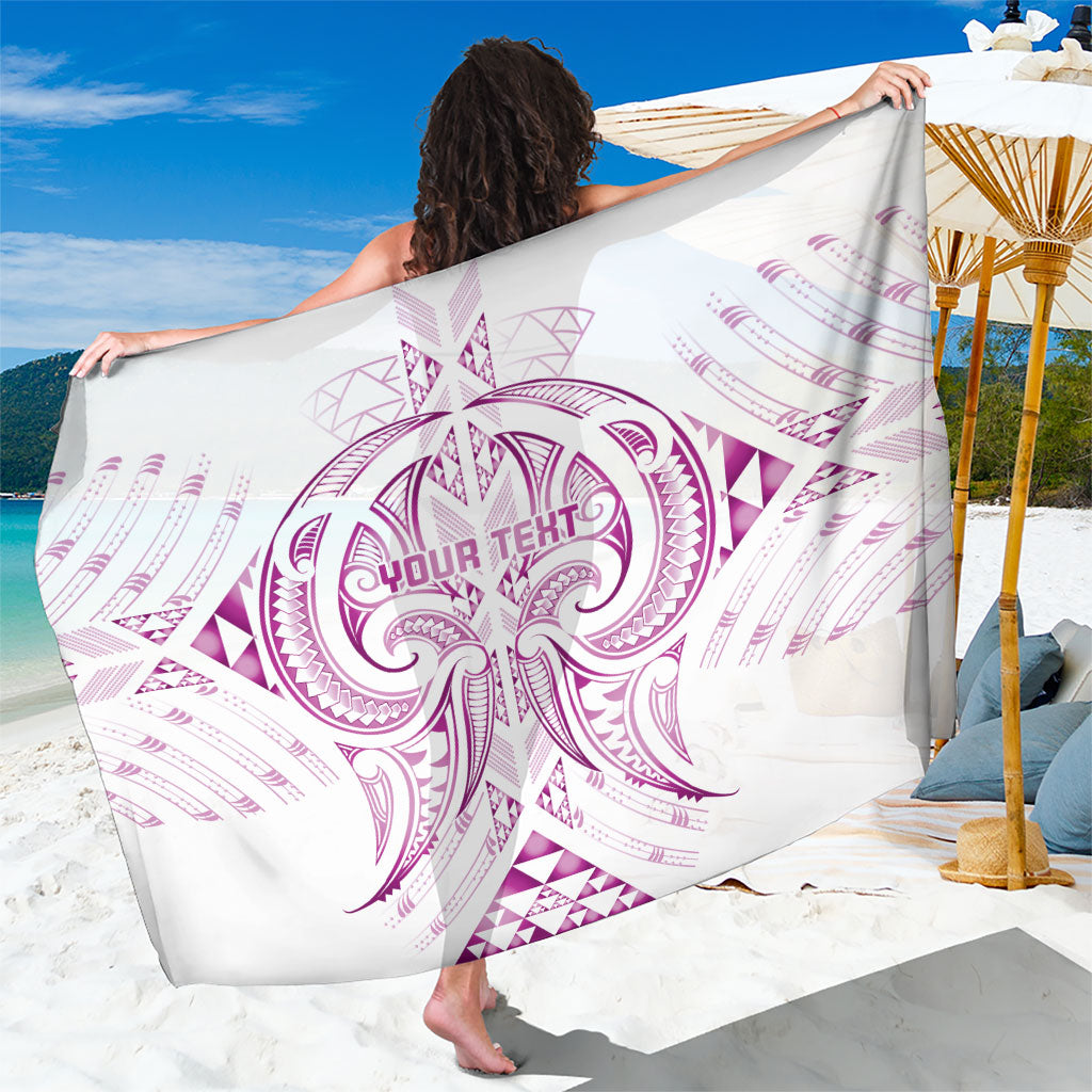 Maori Rugby Custom Ngaru Mangopare Sarong Mawhero Niho Taniwha Motif LT9 One Size 44 x 66 inches Pink - Polynesian Pride
