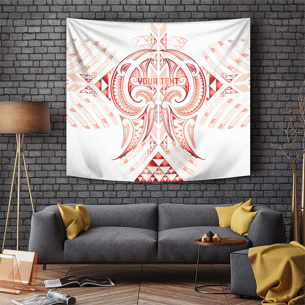 Maori Rugby Custom Ngaru Mangopare Tapestry Whero Niho Taniwha Motif LT9 Red - Polynesian Pride