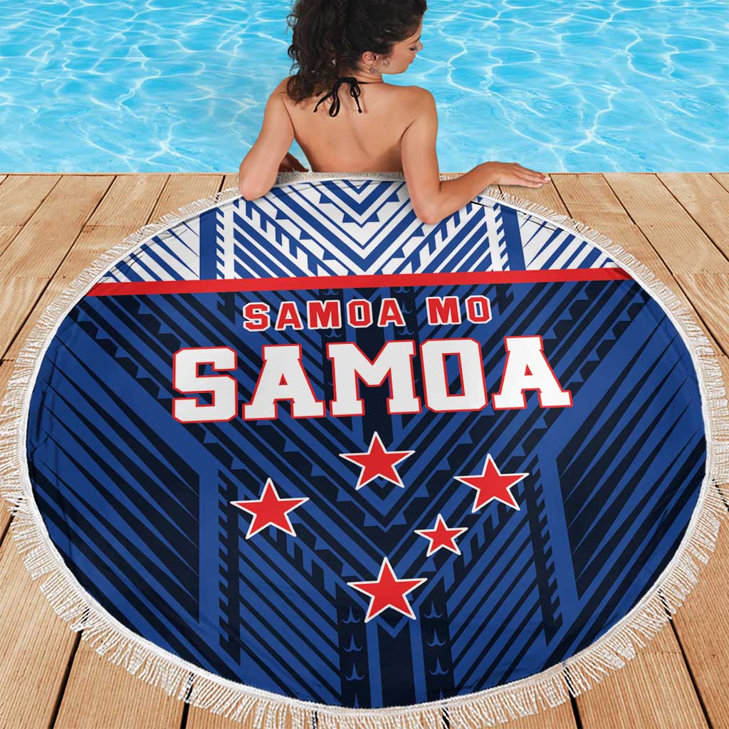 Rugby Toa Samoa Beach Blanket Samoa mo Samoa Island Warrior Pride - Polynesian Pride