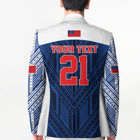 Custom Rugby Toa Samoa Blazer Samoa mo Samoa Island Warrior Pride - Polynesian Pride