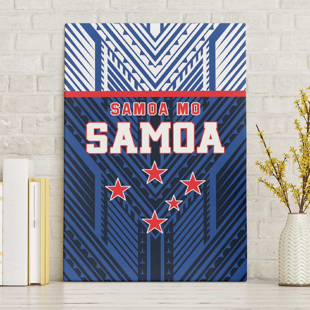 Rugby Toa Samoa Canvas Wall Art Samoa mo Samoa Island Warrior Pride - Polynesian Pride