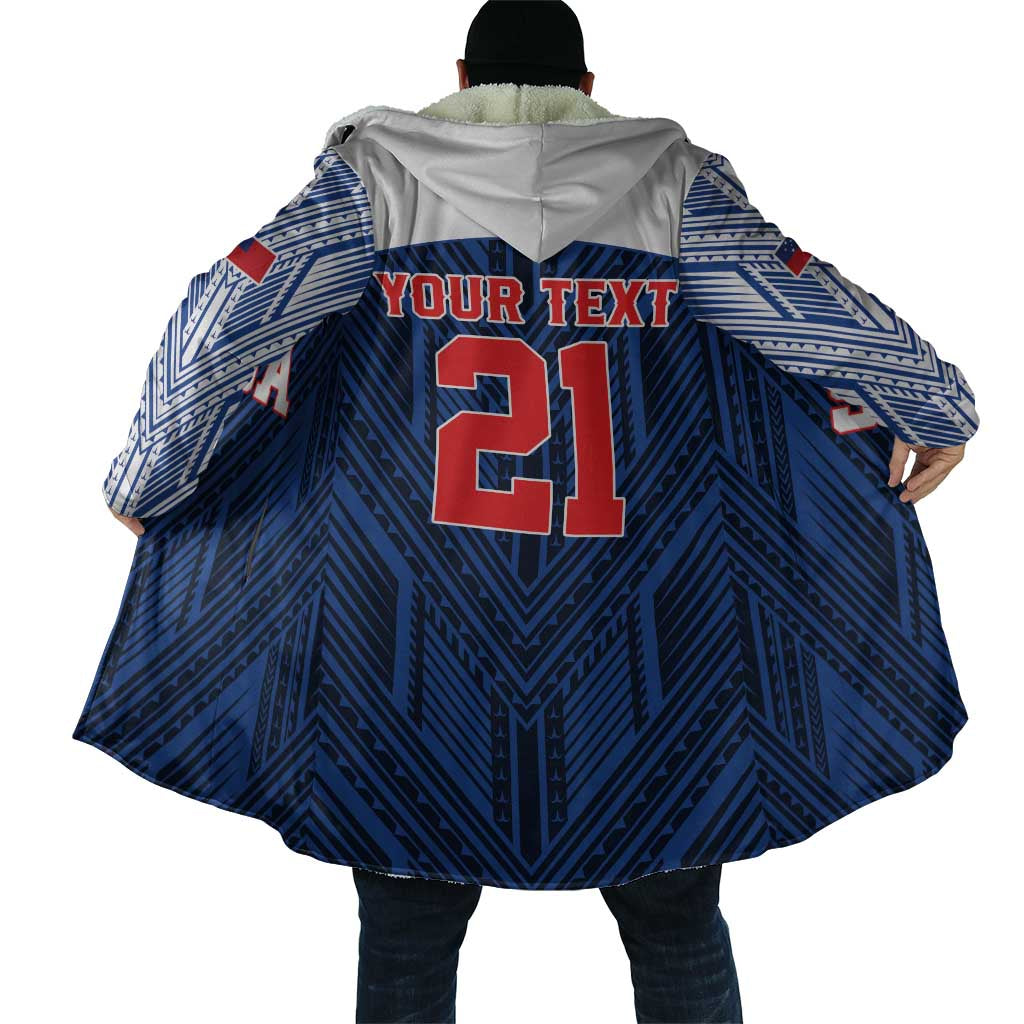 Custom Rugby Toa Samoa Cloak Samoa mo Samoa Island Warrior Pride - Polynesian Pride