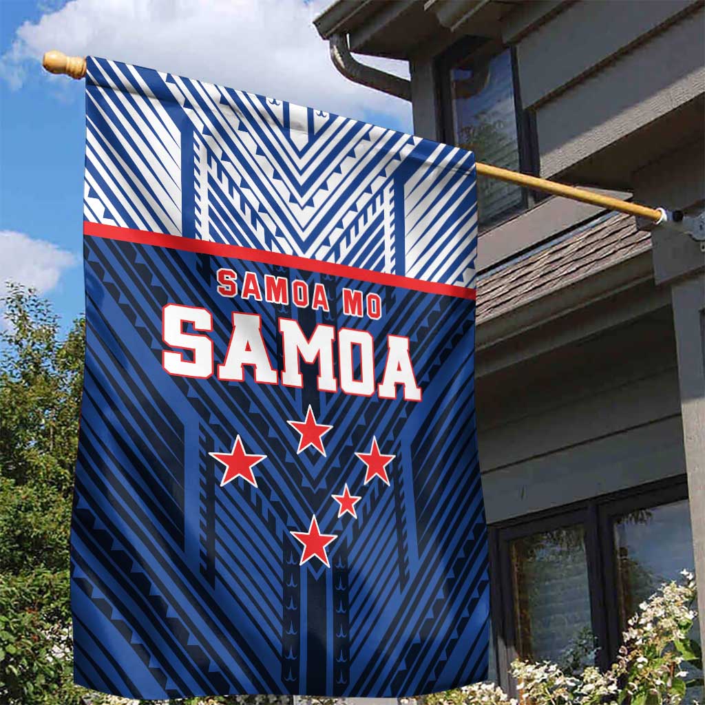 Rugby Toa Samoa Garden Flag Samoa mo Samoa Island Warrior Pride - Polynesian Pride