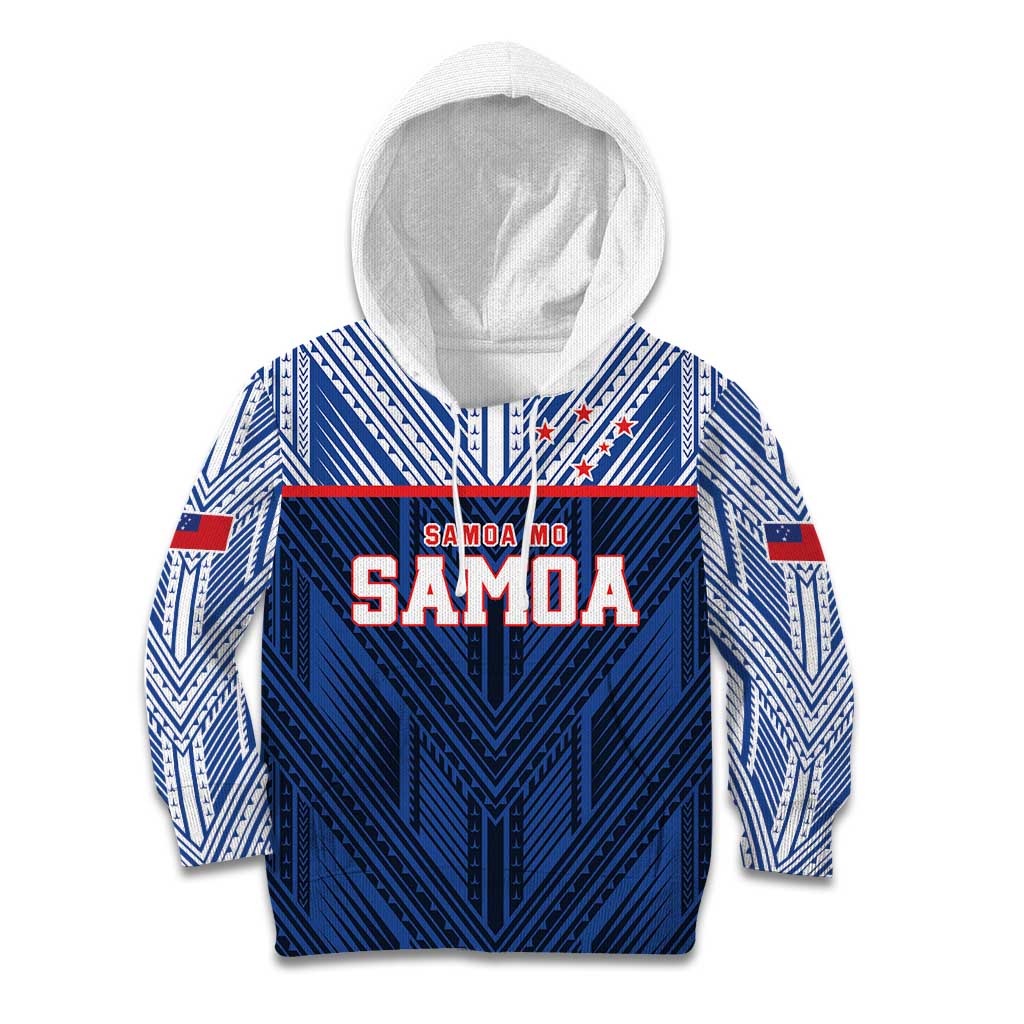 Custom Rugby Toa Samoa Kid Hoodie Samoa mo Samoa Island Warrior Pride - Polynesian Pride