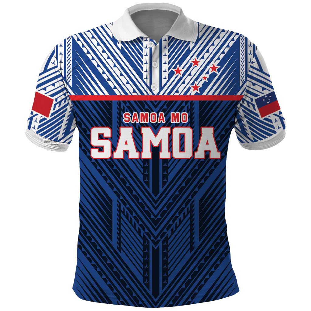 Custom Rugby Toa Samoa Polo Shirt Samoa mo Samoa Island Warrior Pride - Polynesian Pride