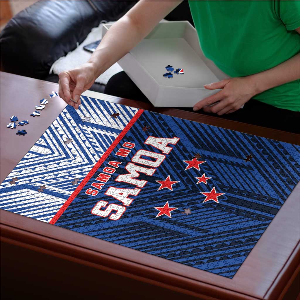 Rugby Toa Samoa Puzzle Samoa mo Samoa Island Warrior Pride - Polynesian Pride