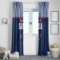 Rugby Toa Samoa Window Curtain Samoa mo Samoa Island Warrior Pride - Polynesian Pride