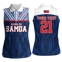 Custom Rugby Toa Samoa Women Sleeveless Polo Shirt Samoa mo Samoa Island Warrior Pride - Polynesian Pride