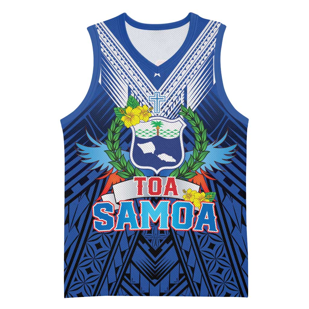 Custom Rugby Toa Samoa Basketball Jersey Samoa mo Samoa Strength in Tatau - Polynesian Pride